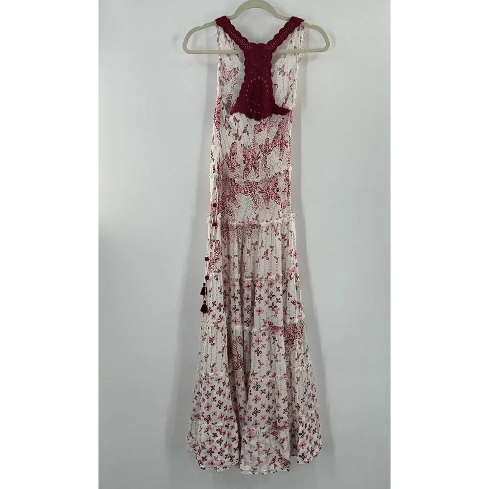 Poupette St Barth Katie Maxi Dress in Pink Parrot Batik Rambo size Small - Picture 4 of 12